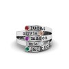 Five Birthstone Mothers Ring
